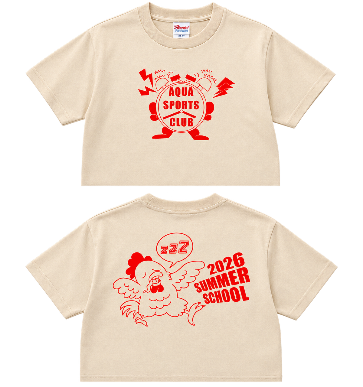 アクアスポーツクラブオリジナルTシャツ（2026サマースクールベージュ）