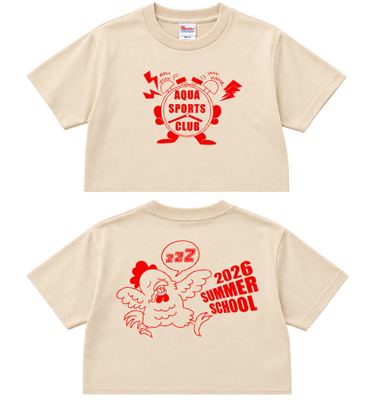 アクアスポーツクラブオリジナルTシャツ（2026サマースクールベージュ）